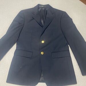 Chaps Dark Blue Blazer with Gold Buttons, Youth Size 12 R